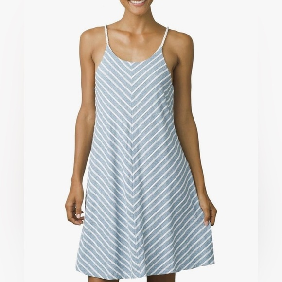 PRANA Women's Seacoast Dress Size Small in Blue - Picture 1 of 12